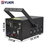 YUER™️ RGB 15W ILDA 40Kpps Animation Scanner Projector Beam Laser Stage Lighting Effect Dance Party Wedding Holiday Bar Club DMX Dj