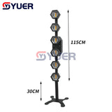 YUER™️ New LED 6x50w High Bright Amber + 72PCS RGB LED DMX Retro Stage Lighting Party Background Light for Concert Wedding Event Show