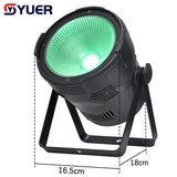 YUER™️ Mini 80W RGBW 4in1 LED Par Light Aluminium Dj DMX512 Beam Wash Strobe Effect Stage Lighting Equipment for Disco DJ Party Bar