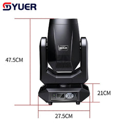 YUER™️ 295W Moving Head Light Double Prism Stage Light With LED Aperture Effect for DJ Disco Party Christmas Bar Club Wedding