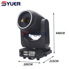 YUER™️ NUEVO Proyector láser con cabezal móvil LIDA 5WRGB Asistente de apertura LED de escaneo de 20 kpps para DJ Disco DMX 512 Modos de música con sonido automático 