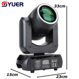 YUER™️NEW Mold 150W LED With Ring Beam Spot Moving Head Light With 18 Rotating Prism Rainbow Effect DMX Disco Party CLub Stage Lights