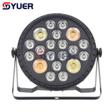 YUER™️ 4X50W WWA + 16X8W RGBW Led Par Light  Flat Par Light LED PAR Lighting Equipment Stage Party Dyeing Light DMX512 Musci Control