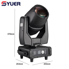 YUER™️ IP65 Waterproof MINI 18R 380W Beam Moving Head Light RDM DMX 512 16CH 20CH Stage Effect Lighting For Home Entertainment Professional DJ