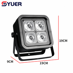 YUER™ 4x18W LED RGBWAUV 6in1 Battery Par Light Wash Effect DMX512 Remote Control For DJ Disco Party Bar Club Wedding Stage Lighting