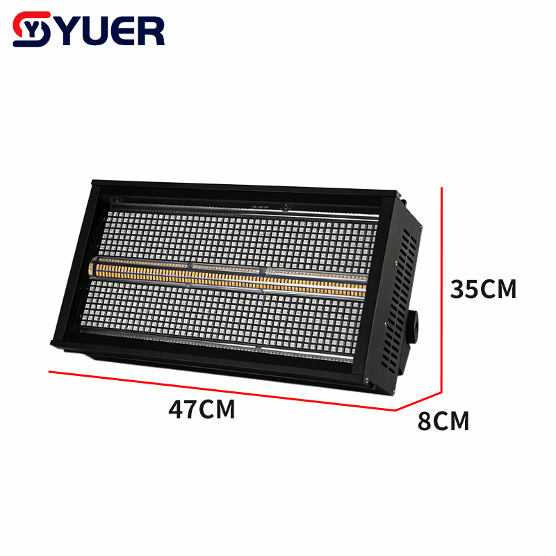 YUER™ 72+32+8 Segment LED RGB+W Strobe Light Wash Effect Copy Roxx Effect DMX512 Sound Control For DJ Disco Party Bar Club Wedding Stage Lighting