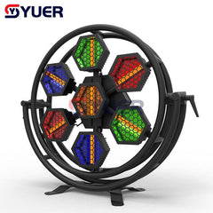 YUER™️ Disco LED 7X60W RGBW 4IN1Retro Flash 168pcs SMD5050 RGB Stage Strobe Effect Light For Concert DJ Wedding led Club Party