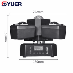 YUER™ 16x3W +10W RGBW +4x5W White Strobe +Red Green Laser 4Arm Moving Head Light Beam Laser Strobe Effect DMX512 Sound Control For DJ Disco Party Bar Club Wedding Stage Effect Lighting