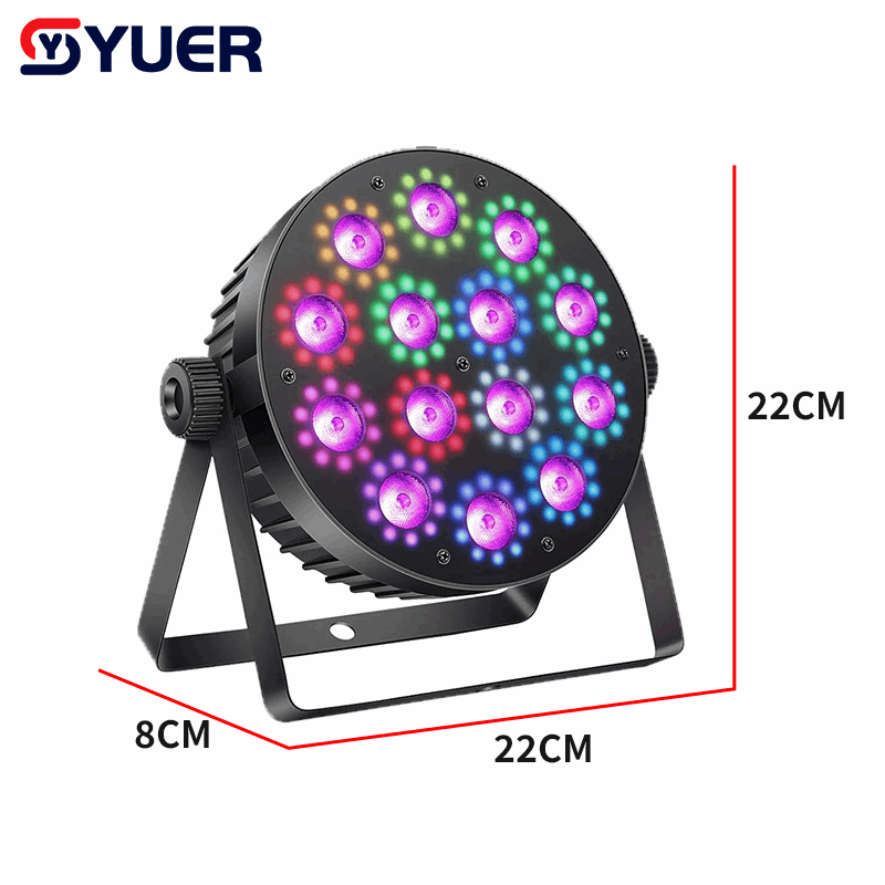 YUER™ 14x6W RGBW 4in1+140pcs 5050RGB LED Par Light Wash Pixel Effect DMX512 Remote Control For DJ Disco Party Bar Club Wedding Stage Lighting