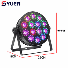 YUER™ 14x6W RGBW 4in1+140pcs 5050RGB LED Par Light Wash Pixel Effect DMX512 Remote Control For DJ Disco Party Bar Club Wedding Stage Lighting