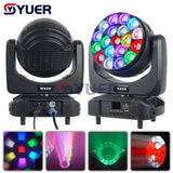 YUER™️ 19X20W Big Bee Eye Zoom RGBW Moving Head Light DMX512 RDM 21/23/35/78/92/97/99CH Beam+Wash  DJ Disco Bar Music Stage Effect Equipment