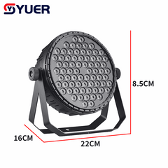 YUER™ 72x3W RGB LED Par Light Fan Control Effect DMX512 Sound Remote Control For DJ Disco Party Bar Club Wedding Stage Effect Lighting
