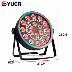 YUER™ 18x4W RGBW 4in1 + 36pcs 5050 RGB + 30x0.5W White LED Par Light Wash Effect DMX512 Control For DJ Disco Party Bar Club Wedding Stage Lighting