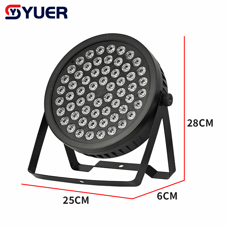 YUER™ 60x1.5W RGB LED Par Light with 36Pcs 5050 RGB Auxiliary Light Wash Effect DMX512 Remote Control For DJ Disco Party Bar Club Wedding Stage Lighting