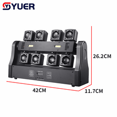 YUER™ 32x3W RGBW 4in1 +2x5w Gold Strobe +RG Laser 8 Arm Moving Head Light Beam Laser Strobe Effect DMX512 Sound Control For DJ Disco Party Bar Club Wedding Stage Effect Lighting