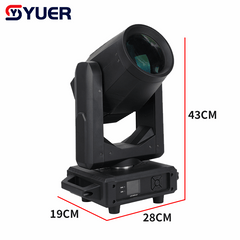 YUER™ 260W Bulb Beam Moving Head Light Focus Rainbow Effect DMX512 Control For DJ Disco Party Bar Club Wedding Stage Lighting