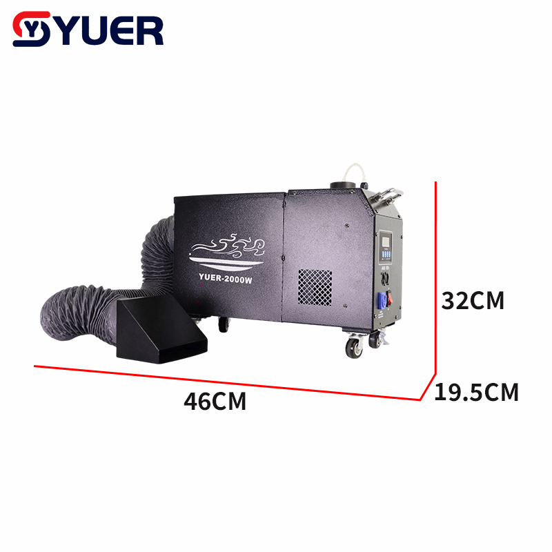 YUER™ New MINI 2000W Water Mist Machine Fog machine Stage Special Effects Equipment DMX512 For DJ Disco Party Bar Club Wedding Stage Lighting
