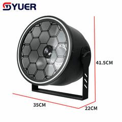 YUER™ 80W RGBW 4in1 Beam + 48X2W RGB Retro Backlight With RGB Ring Wash Effect Stage Lighting DMX512 For DJ Disco Club Wedding Party Bar