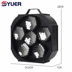 YUER™ 6 Head Rotating Reflector Ball DMX512 Sound Control For DJ Disco Party Bar Club Wedding Stage Show Lighting