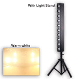 YUER™️ 10x12W COB Warm White Blinder Bar Light COB Amber LED High Power Professional Stage Lighting For Party Bar KTV DJ Disco