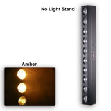YUER™️ 10x12W COB Warm White Blinder Bar Light COB Amber LED High Power Professional Stage Lighting For Party Bar KTV DJ Disco
