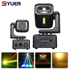 YUER™ 4x3W RGBW +5w Strobe Moving Head Light RG Laser Strobe Effect DMX512 Sound Control For DJ Disco Party Bar Club Wedding Stage Lighting