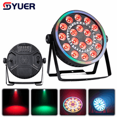 YUER™ 18x4W RGBW 4in1 + 36pcs 5050 RGB + 30x0.5W White LED Par Light Wash Effect DMX512 Control For DJ Disco Party Bar Club Wedding Stage Lighting