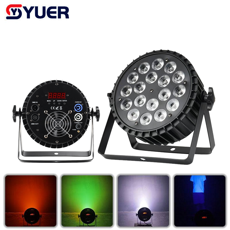 YUER™ Aluminum Alloy 18X12W RGBW 4in1/18x18W RGBWA+UV 6in1 LED Par Lighting DMX512 For Disco Dj Party Bar Club Stage Lighting