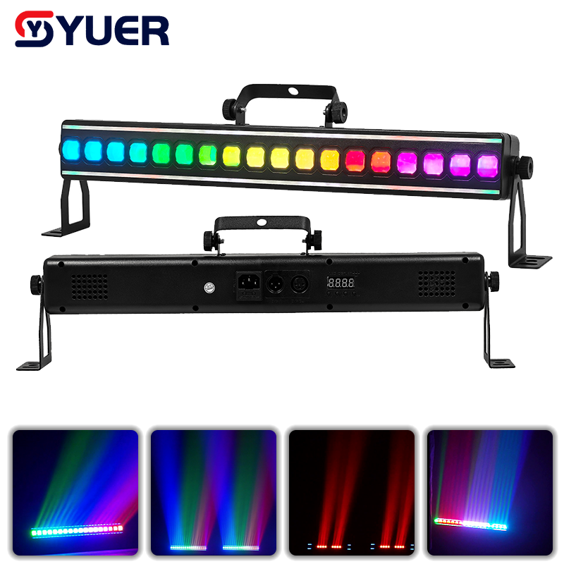 YUER™ 18x3W RGB Light Curtain Light With LED Strip Point Control Wash Effect DMX512 Remote Control For DJ Disco Party Bar Club Wedding Stage Lighting