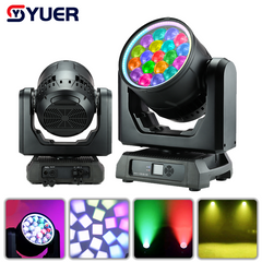 YUER™ IP65 Waterproof 19x60W RGBL LED Zoom Moving Head Light With Ring CMY Point Control Bee Eye Effect DMX512 For DJ Disco Party Bar Club Wedding Stage Lighting