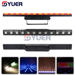 YUER™️ Beam Wash 2IN1 12X3W CREE LED Luces de pared LED de color blanco cálido o blanco frío con 72 chips LED RGB 3IN1 SMD 5050 Efecto de sala de espectáculo Funciones de caballo corriendo 