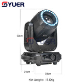 YUER™️ 272W Beam Spot Light 48 Honeycomb Prism Moving Head Light DJ /Bar /Party /Show / Christmas /Stage Effect Light LED Stage Machine