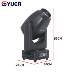 YUER™ 300W LED Beam Spot Wash 3in1 Moving Head Light Frost Zoom Rainbow Effect Gobo Light DMX512 For DJ Disco Party Bar Club Stage Lighting