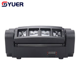 YUER™️ Mini LED 8x6W RGBW Moving Head Light LED Spider Beam Stage Lighting DMX 512 Spider Light Good for DJ Nightclub Party