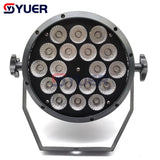 YUER™️ LED Par Light 18X12W RGBW 4IN1 Dmx512 Control Wash Strobe Sound Activated Professional Dj  Party Stage Entertainment Lamp