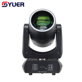 YUER™️ Mini 200W LED Moving Head Light Beam Spot 18 Rotating Prisms With Ring Dj Dmx Stage Light Effect Light Disco Dj Bar Wedding Club