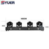 YUER™️ New Set 4x40W RGBW 4in1 LED Moving Head Beam Strobe Stage Effect Light DMX Controller For Projector Dj Disco Stage Lighting