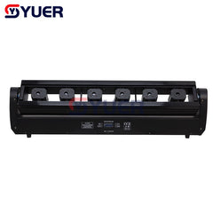 YUER™️ DJ Laser 6 yeux barre lumineuse gros faisceau Laser RGB 6X500mw DMX contrôle faisceau de tête mobile lumière Laser fête Disco scène de mariage 