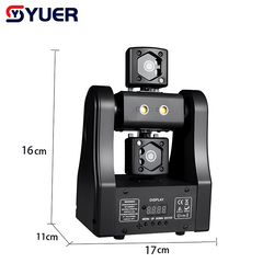 YUER™ 2x5W Warm White Strobe +3 Red 2 Green 1 Blue Laser Moving Head Light With Strobe Laser Effect DMX512 For DJ Disco Wedding Event Party Bar Club