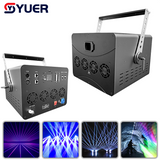 YUER™️  15W RGB Animaiton Laser Light With APP Control Beam Pattern Stage Lights DMX512 DJ Disco Wedding Bar Stage Effect