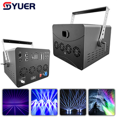 YUER™️  15W RGB Animaiton Laser Light With APP Control Beam Pattern Stage Lights DMX512 DJ Disco Wedding Bar Stage Effect
