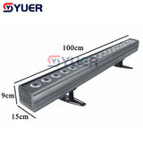 YUER™️ New Arrival 18X10W RGBW 4IN1/18X15W RGBWA 5IN1/18X18W RGBWA+UV 6IN1 LED Bar Wall Washer Lights DMX512 Washer Flood lights Dj Bar Party Show Stage Lighting