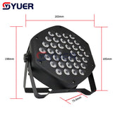 YUER™️ LED 36x3W RGB Par LED Lights Party Nightclub Stage Sound Music Wedding Christmas DMX512 DJ Equipment Disco Effect Lights