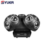 YUER™ 3 Head Beam Moving Head Light 12x10W CREE 4IN1 + RGB laser + 144 pcs 5050RGB lamp beads DMX stage lighting suitable for Dj disco party KTV club indoor light