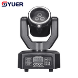 YUER™️ Mini Moving Head Laser Light With LED Ring 1X50mw Red+1X50mw Green+1X50mw Blue DMX512 For DJ Disco Party Stage Effect Lighting Night Club Bar Light