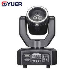 YUER™️ Mini Moving Head Laser Light With LED Ring 1X50mw Red+1X50mw Green+1X50mw Blue DMX512 For DJ Disco Party Stage Effect Lighting Night Club Bar Light