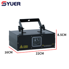 YUER™ 2W 3W 5W RGB Laser Light Starry Sky Effect DMX512 Sound Control For DJ Disco Party Bar Club Wedding Stage Effect Lighting