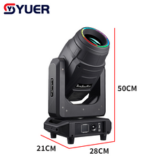 YUER™ 300W LED Beam Spot Wash Moving Head Light With Ring Frost Focus Effect DMX512 For DJ Disco Wedding Event Party Bar Club