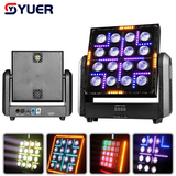 YUER™️ LED Moving Head Matrix Light 16x10W White + 96PCS RGB + 108PCS White and Warm White Flash Wash Effects DMX512 For DJ Disco Party Club Bar