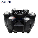 YUER™️ LED 6 Head Bee Eye Smart Beam Moving RGBW 4IN1 11/16/23/44CH DMX512 Stage Light Dj Led Moving Head Beam Light Music Party Disco